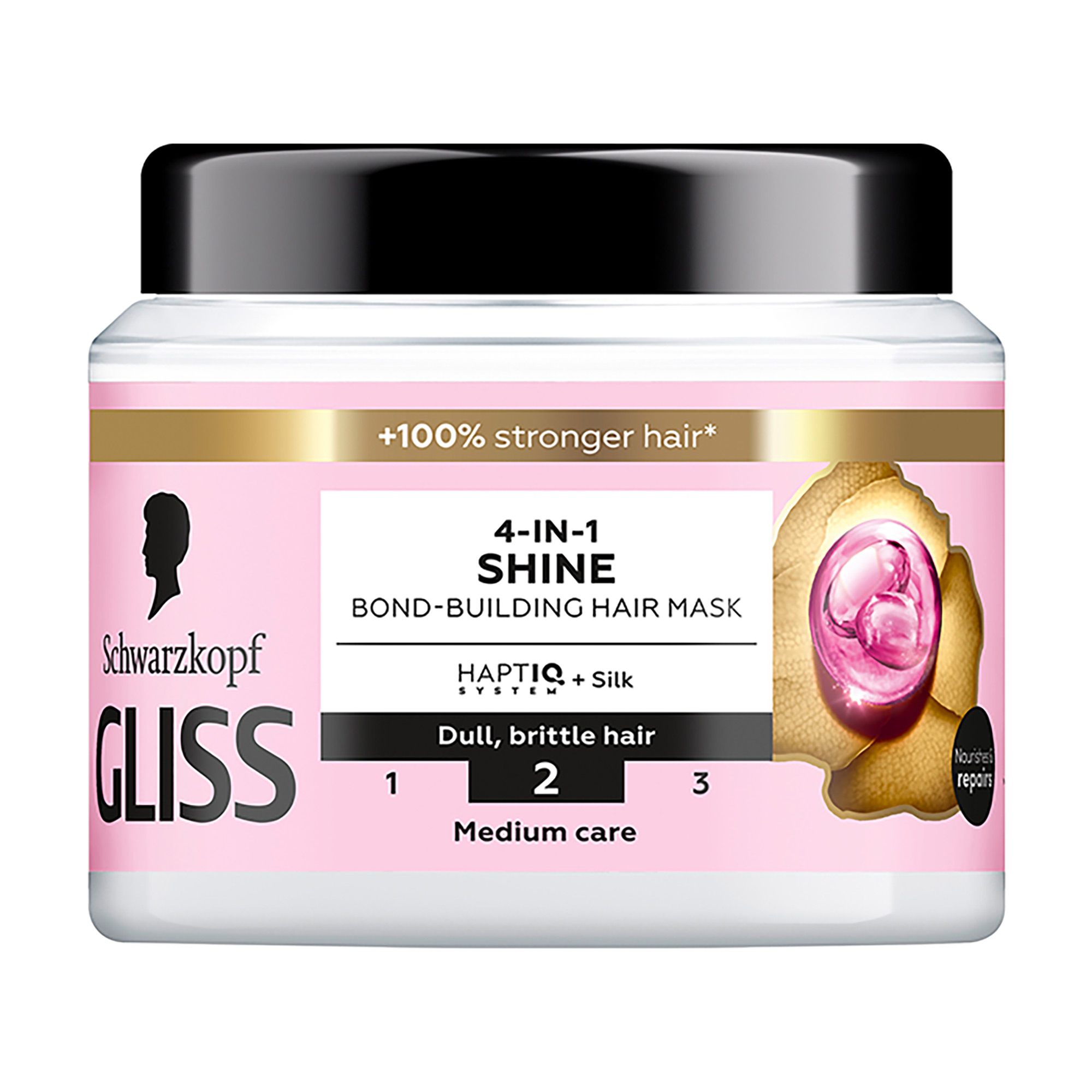 Маска Gliss Performance Treat 4 в 1 Блиск, для пошкодженого та фарбованого волосся, 400 мл